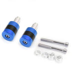 Set of 2 CNC Blue 7/8" 22mm Handle Bar Ends Vibration Reducing Sliders