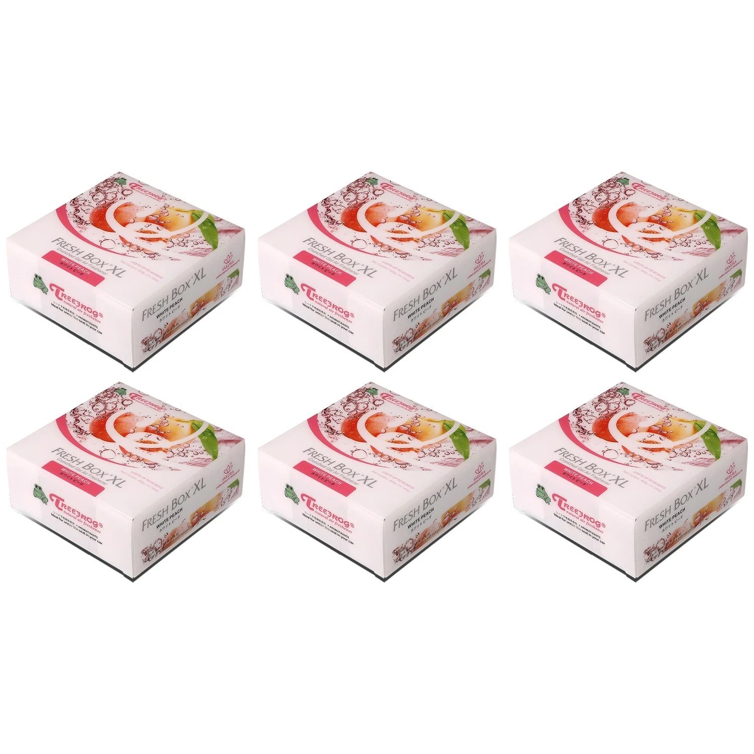 Set of 6 Treefrog 400g Charcoal Air Fresheners for Fresh Box (XL)