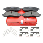 Set of 4 TRW Pro Front Slotted Metallic Brake Pads for Ford F150 (2004–2020)