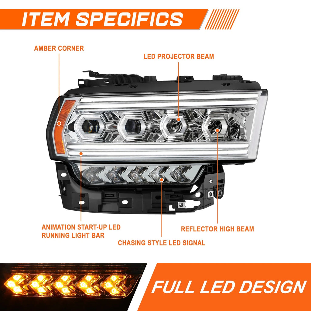 Matte Vertical Fence Front Bumper Hood Grille for Ram 1500 (2013–2019)