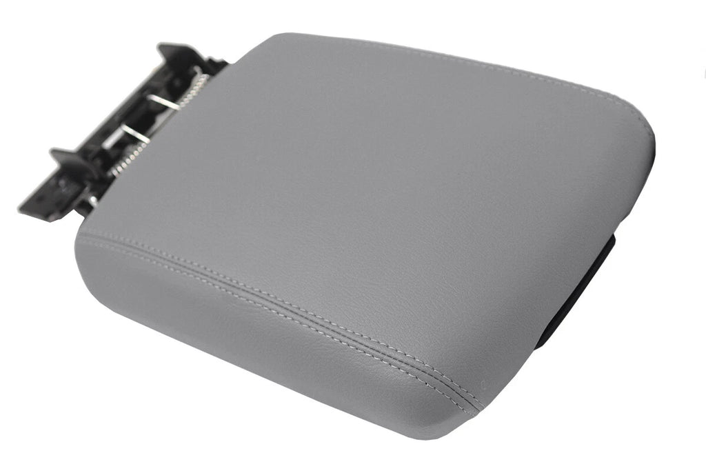 Leather Console Lid Armrest Cover for Kia Telluride (2020) - Gray