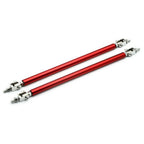 2pc Front Bumper Lip Splitter Strut Rod Tie Support Bar for