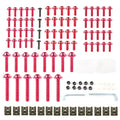 Complete Fairing Bolt Bodywork Screws Nuts for Kawasaki Motorcycle Red