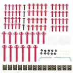 Complete Fairing Bolt Bodywork Screws Nuts for Kawasaki Motorcycle Red