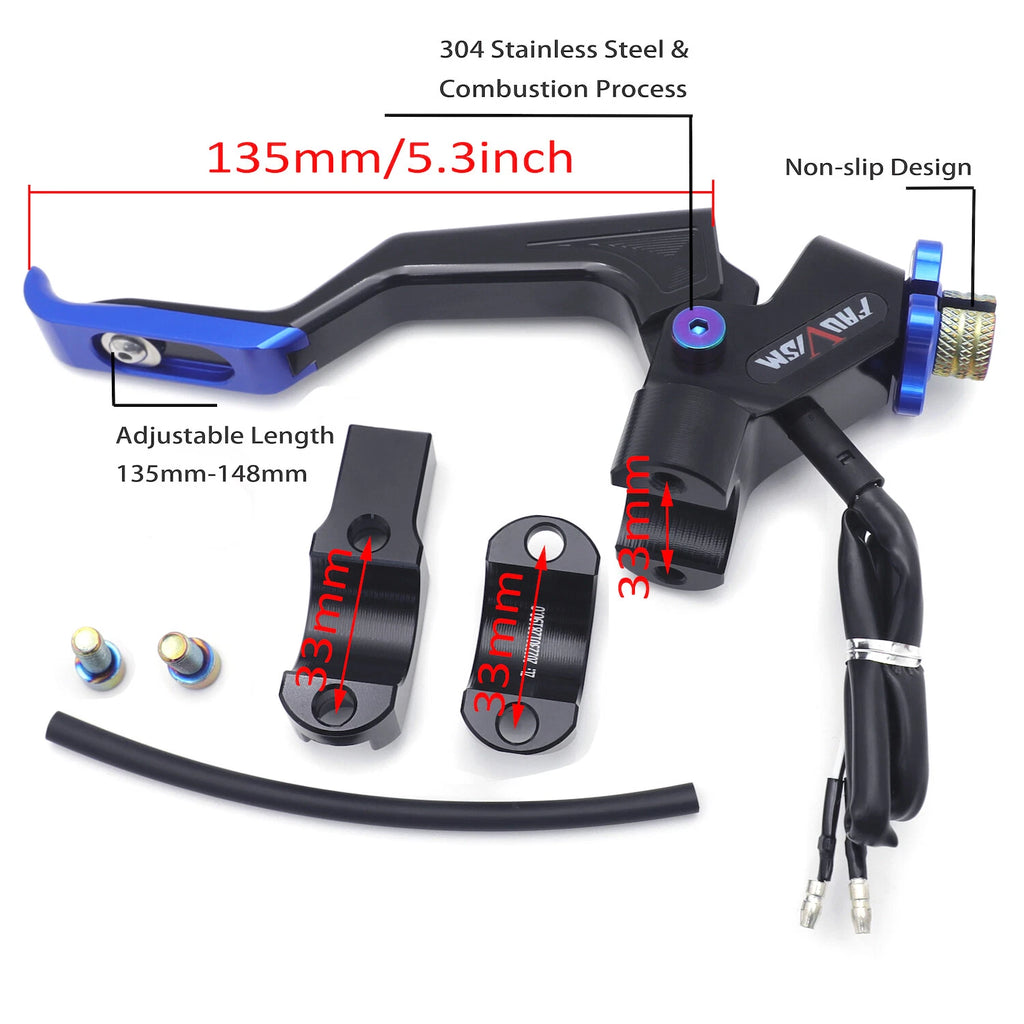 22mm Left Adjust Easy Pull Clutch Lever for Triumph Rocket Sprint Speed