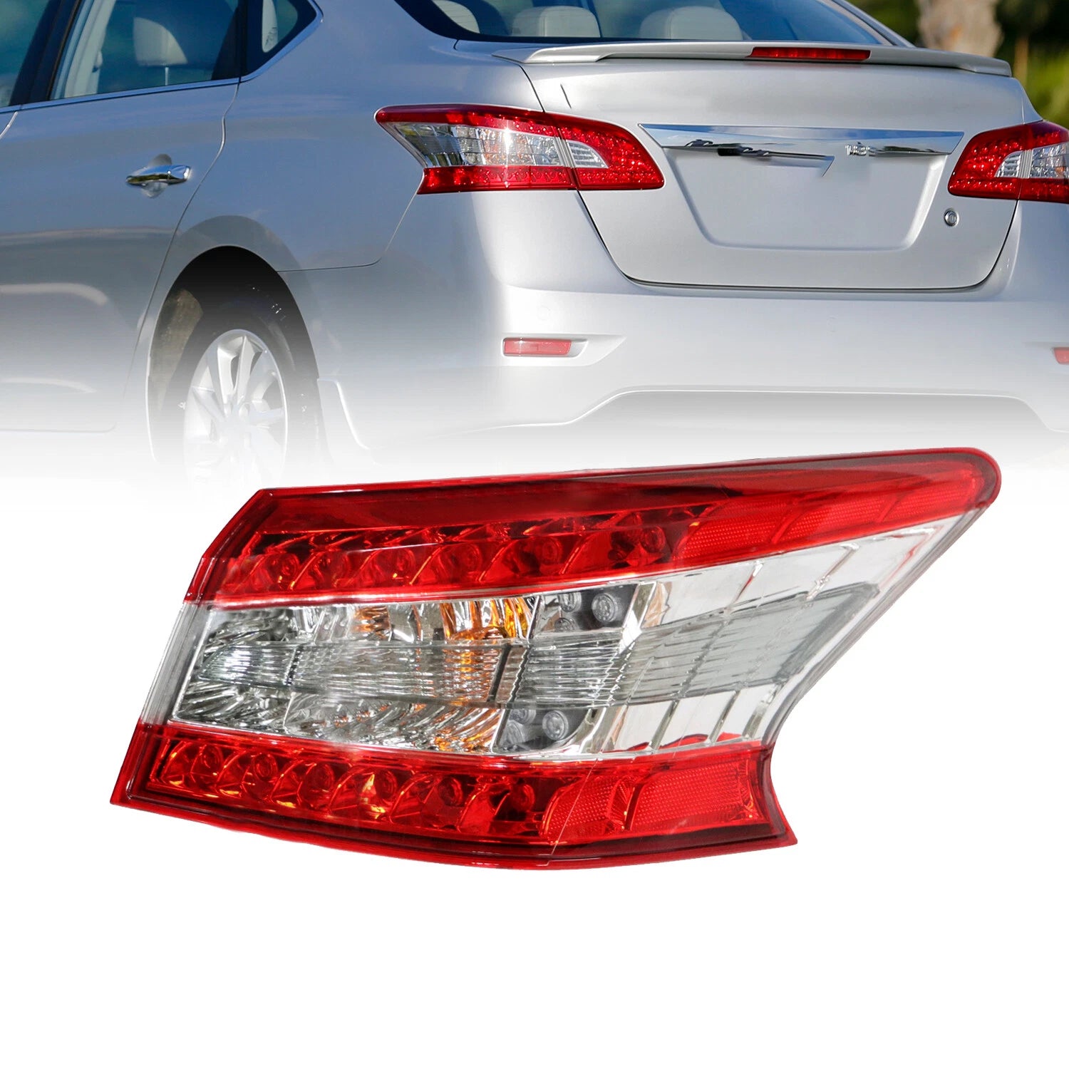 Rear LED Tail Light for Nissan Sentra (2013–2015) RH 26550-3SV0A