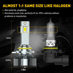 AUXITO 9012 LED Headlight Bulbs Kit for High Low Beam (50000 Lumens)