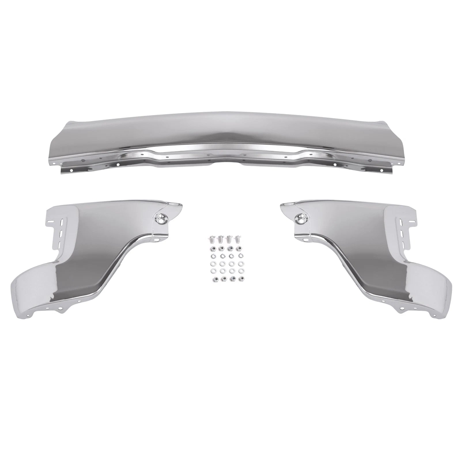 Chrome Steel Front Bumper Face Bar for Chevy Silverado 1500 (2019-2022)