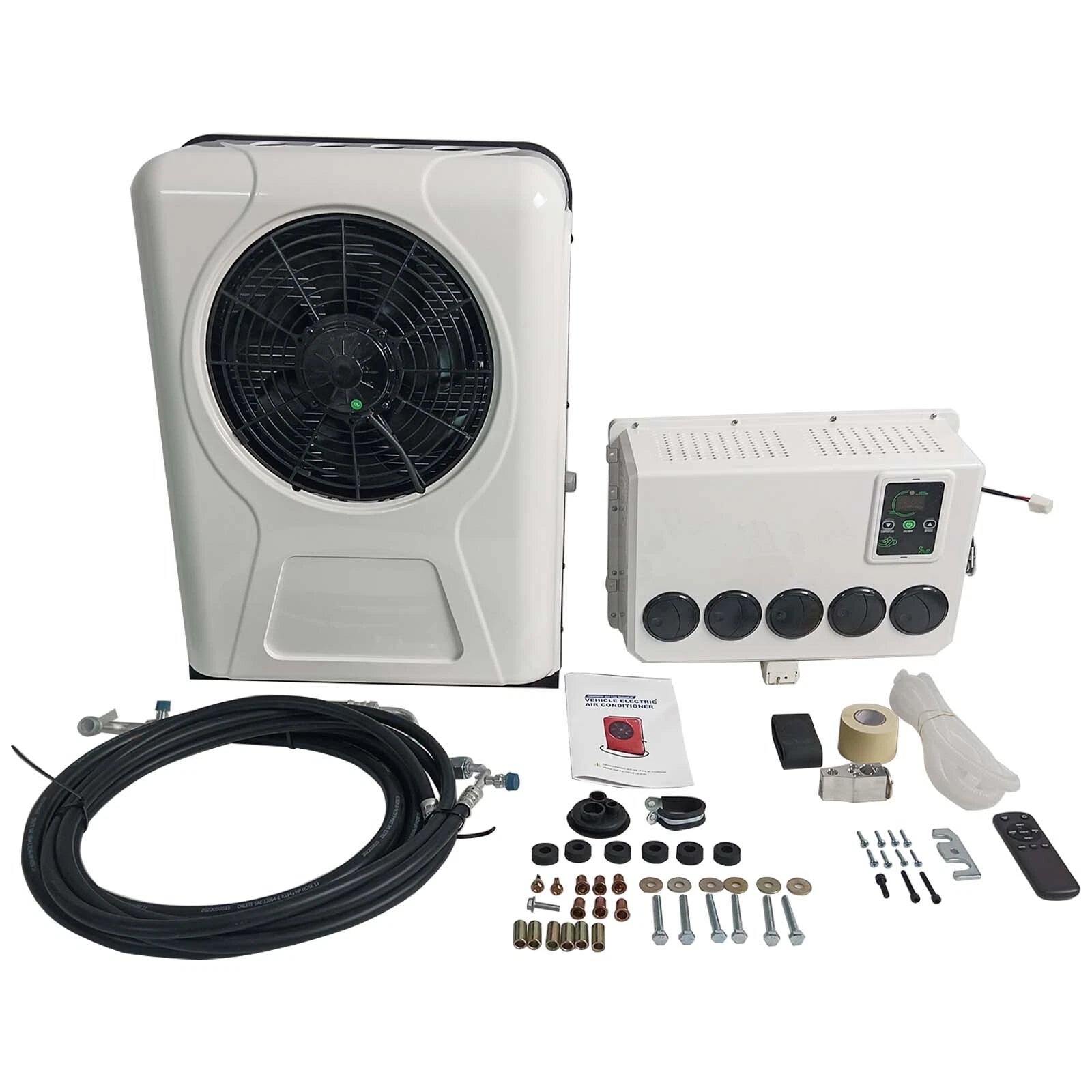 12,000 BTU Truck Cab Air Conditioner for Semi Trucks Bus RV (12V)
