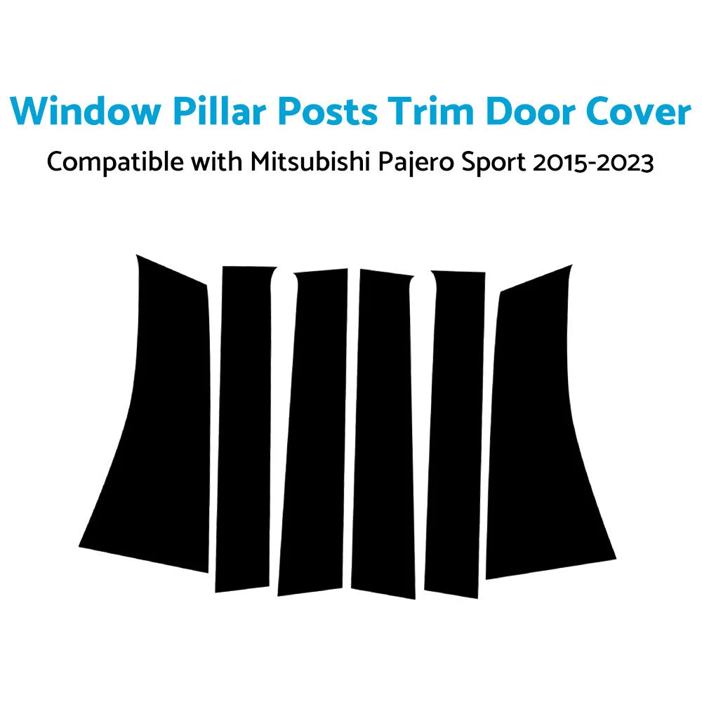 Window Pillar Posts Trim for Mitsubishi Pajero Sport (2015–2023)
