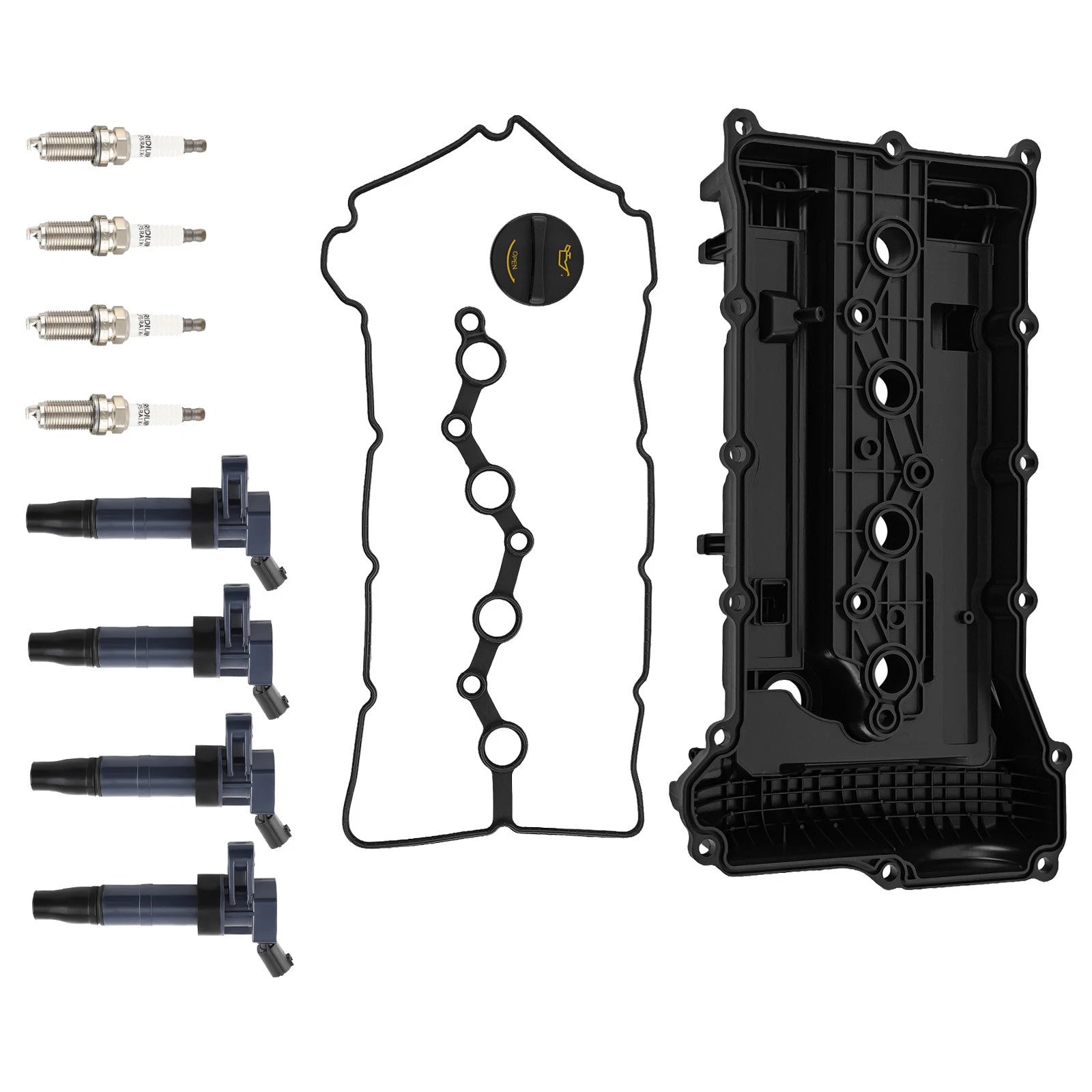 Set of 4 Ignition Coils & Plugs for Kia Sportage 2.4L (2011–2013)