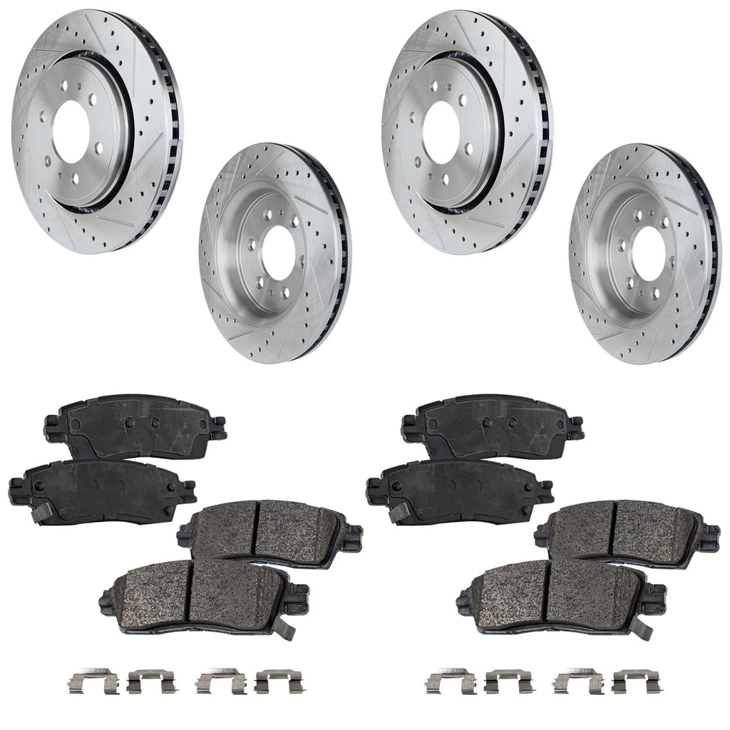 Brake Disc and Pad Kit for Chevrolet Traverse GMC Acadia (2011)
