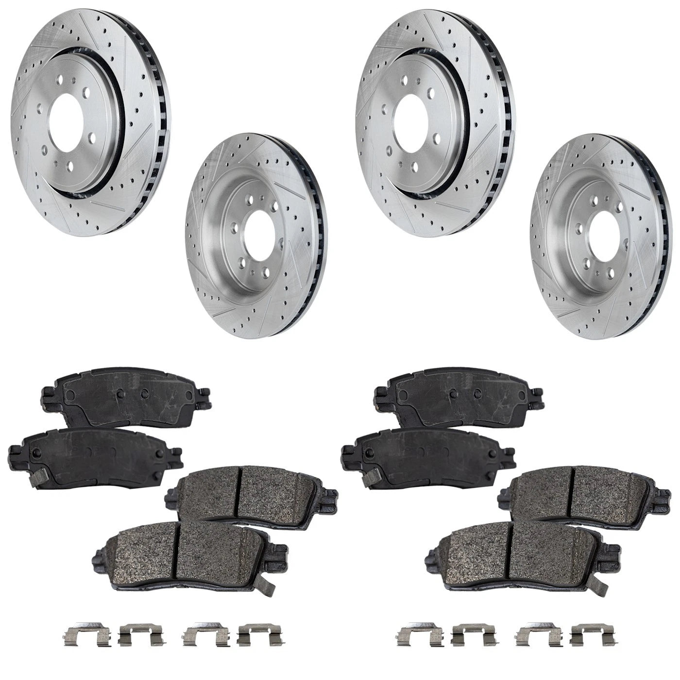 Brake Disc and Pad Kit for Chevrolet Traverse GMC Acadia (2011)