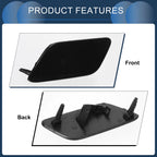 Front Left Washer Nozzle Cover Cap for Audi Q7 (2017–2019) 1 Pcs Black