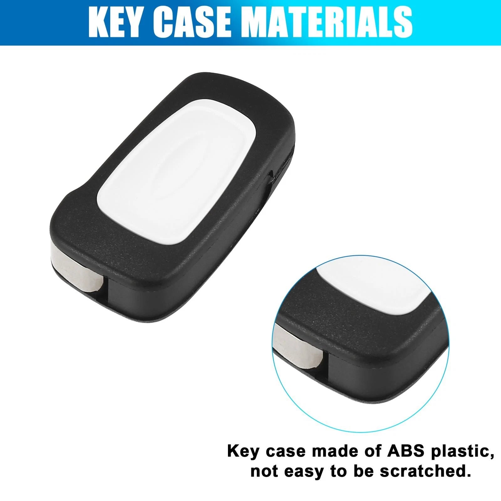 3X Key Fob Case Shell for Ford Ka (2008–2016) - Black
