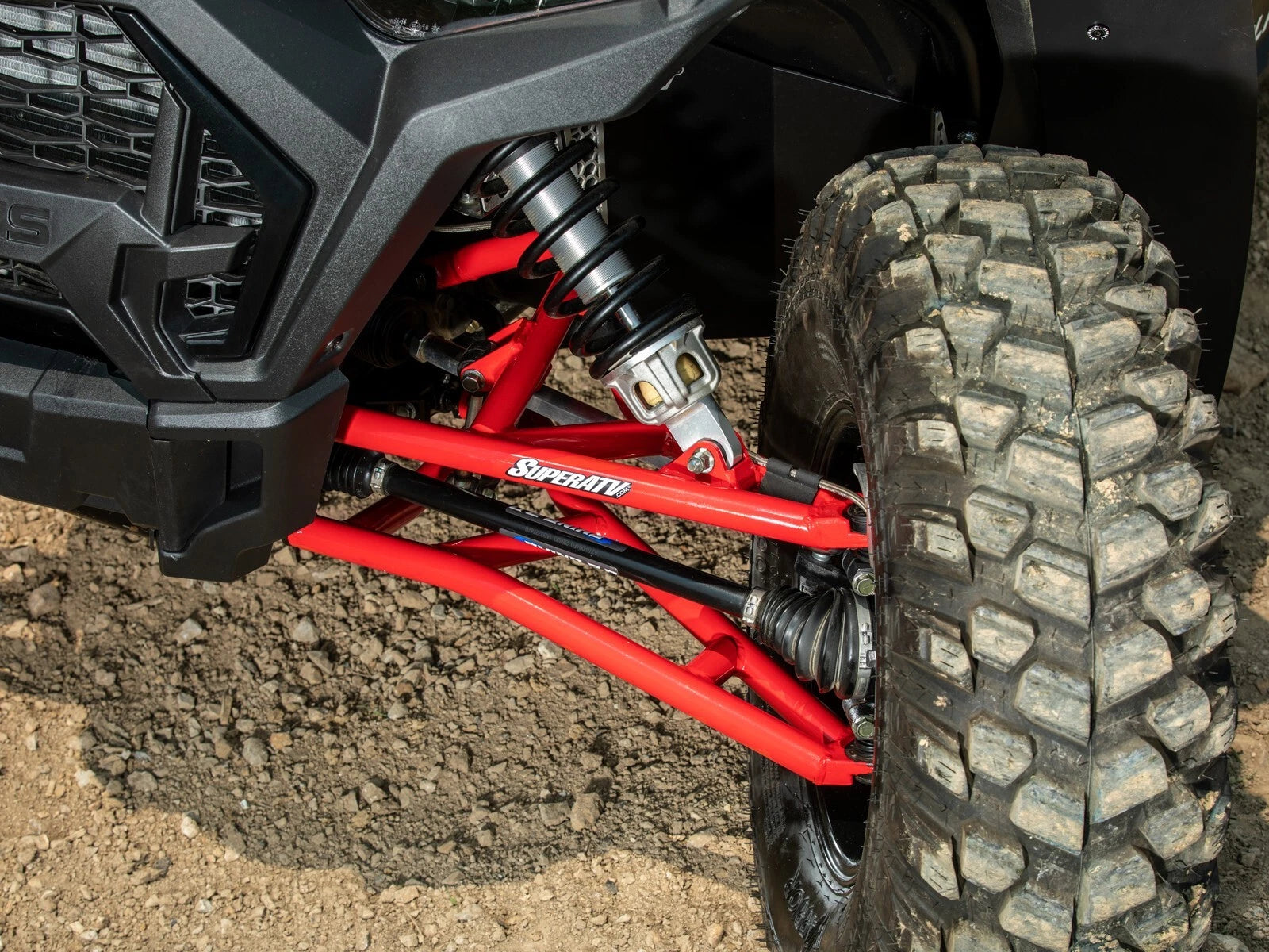 SuperATV High Clearance Offset A Arms/SD Ball Joint for Polaris RZR XP Turbo (2016–2023)