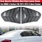 Carbon Look Rear Side Window Louver Vent Cover for BMW 5-Series (2011–2017)