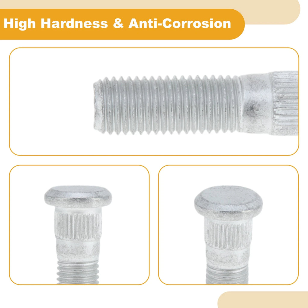 Set of 10 M12x1.5 Wheel Lug Studs for Mazda Mazda3 (2008–2012)