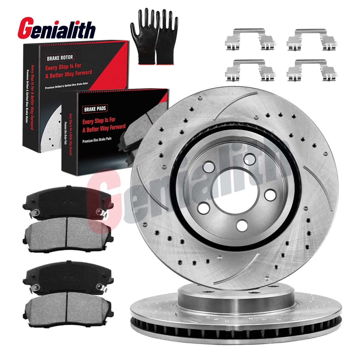 320mm Front Drilled Rotors & Brake Pads Kit for Dodge Challenger Charger Magnum (2006–2023)