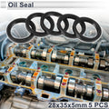 Set of 5 Oil Seal Rotary Shaft Seal Nitrile Rubber 28x35x5mm