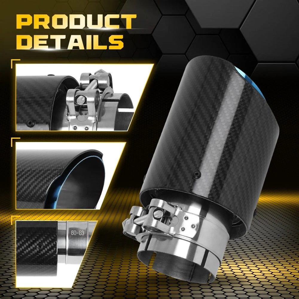 Carbon Exhaust Tip Tailpipe Muffler for Mazda CX-3 CX-5 CX-30 (2016–2023)