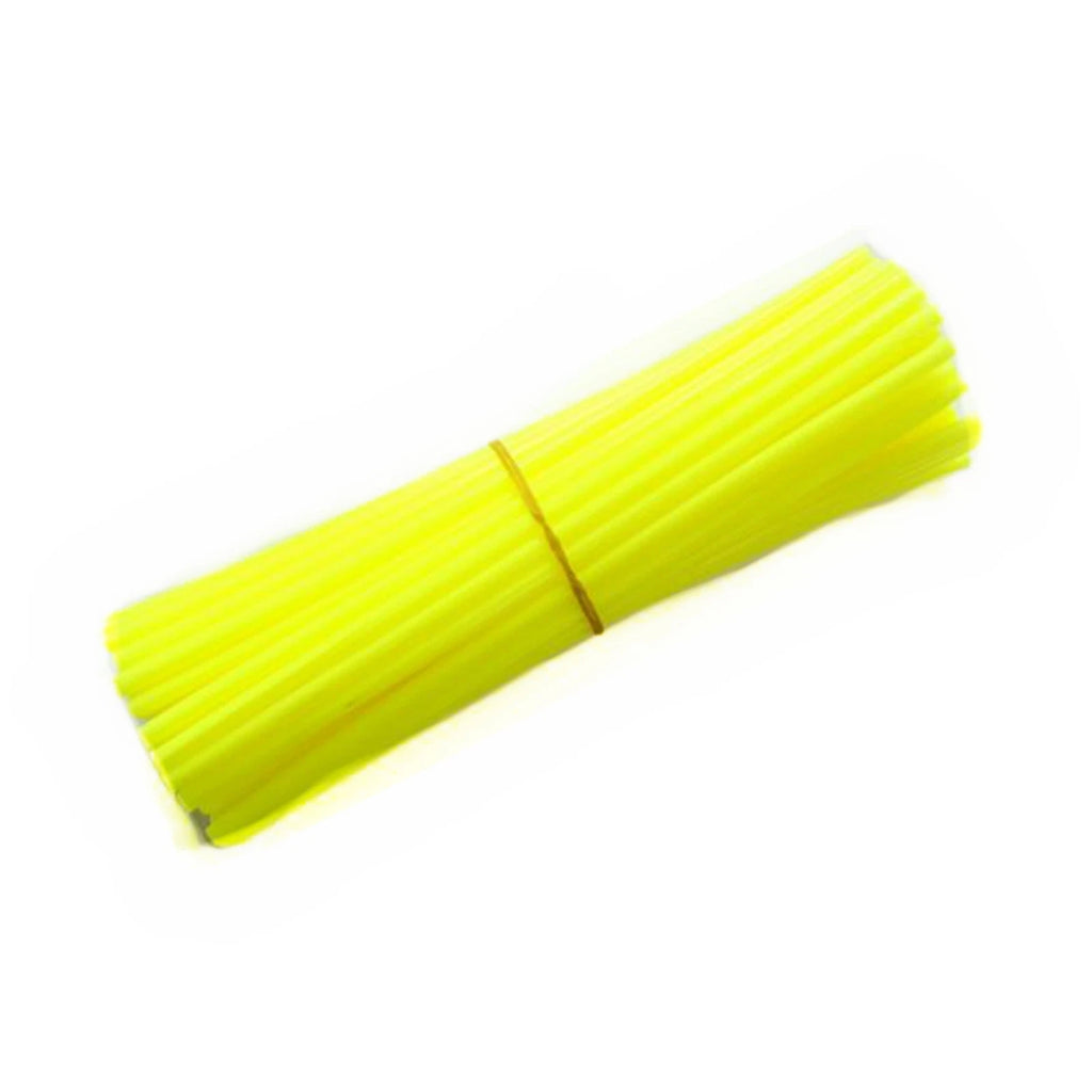 72pcs Bright Yellow Spoke Wraps for KTM CRF MX Dirt Bike