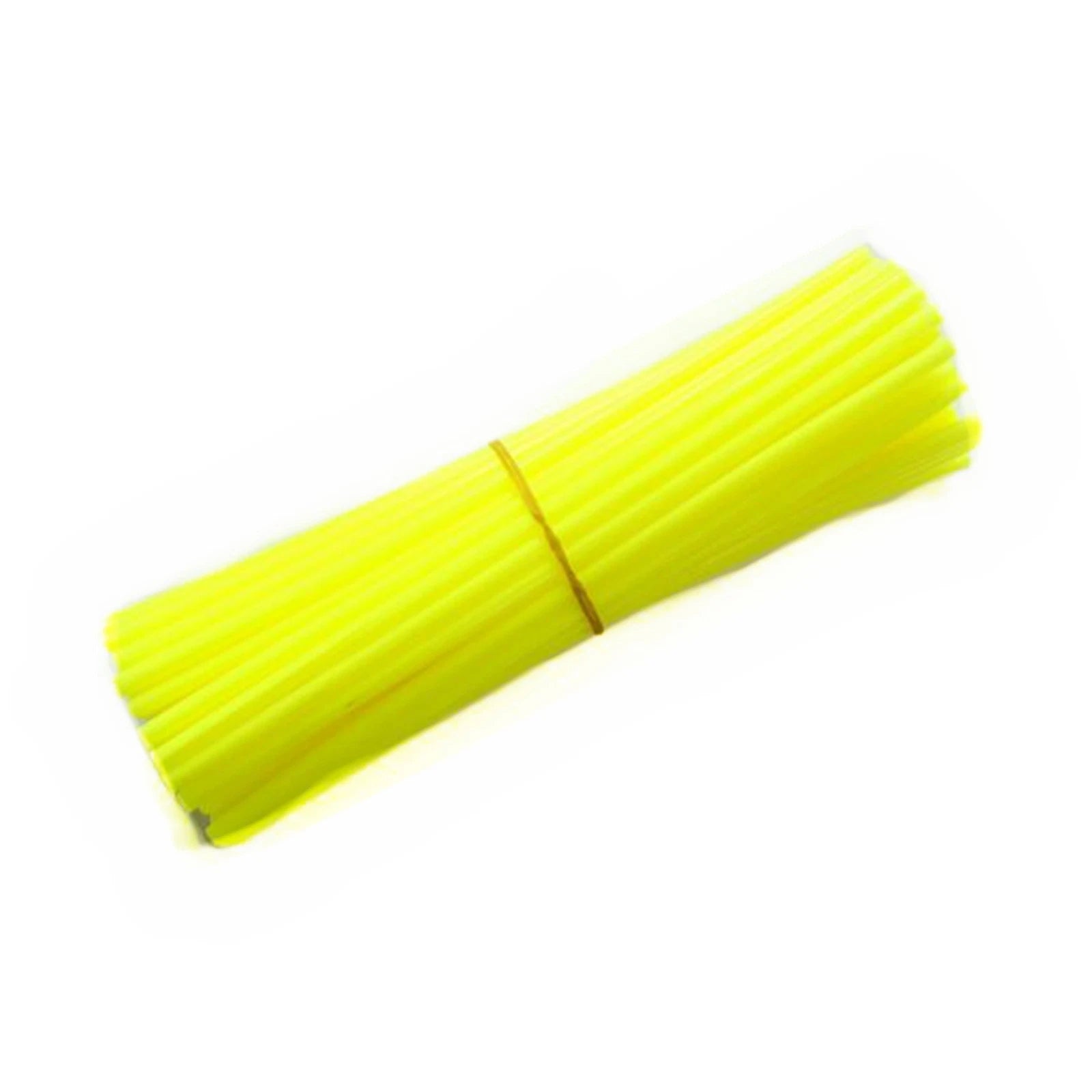 72pcs Bright Yellow Spoke Wraps for KTM CRF MX Dirt Bike