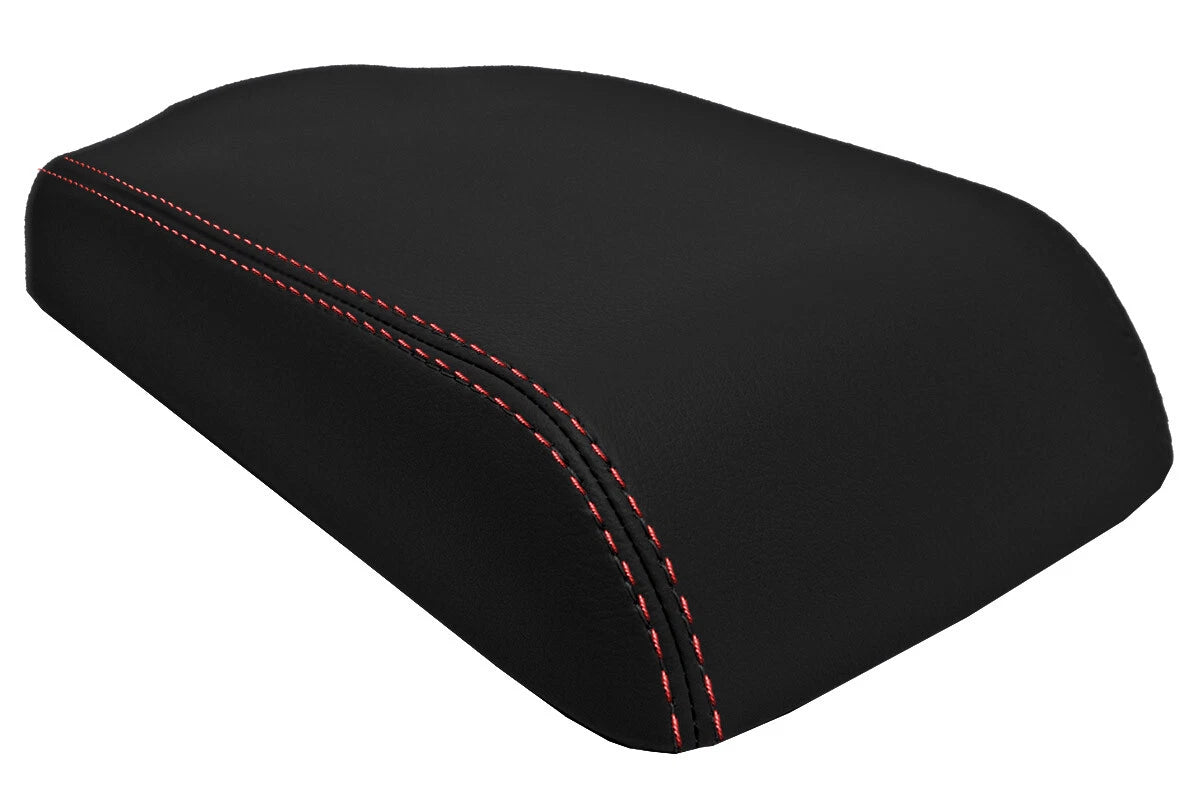 Console Lid Cover Leather for Mitsubishi 3000GT Dodge Stealth (1991–1999) Red Stitch
