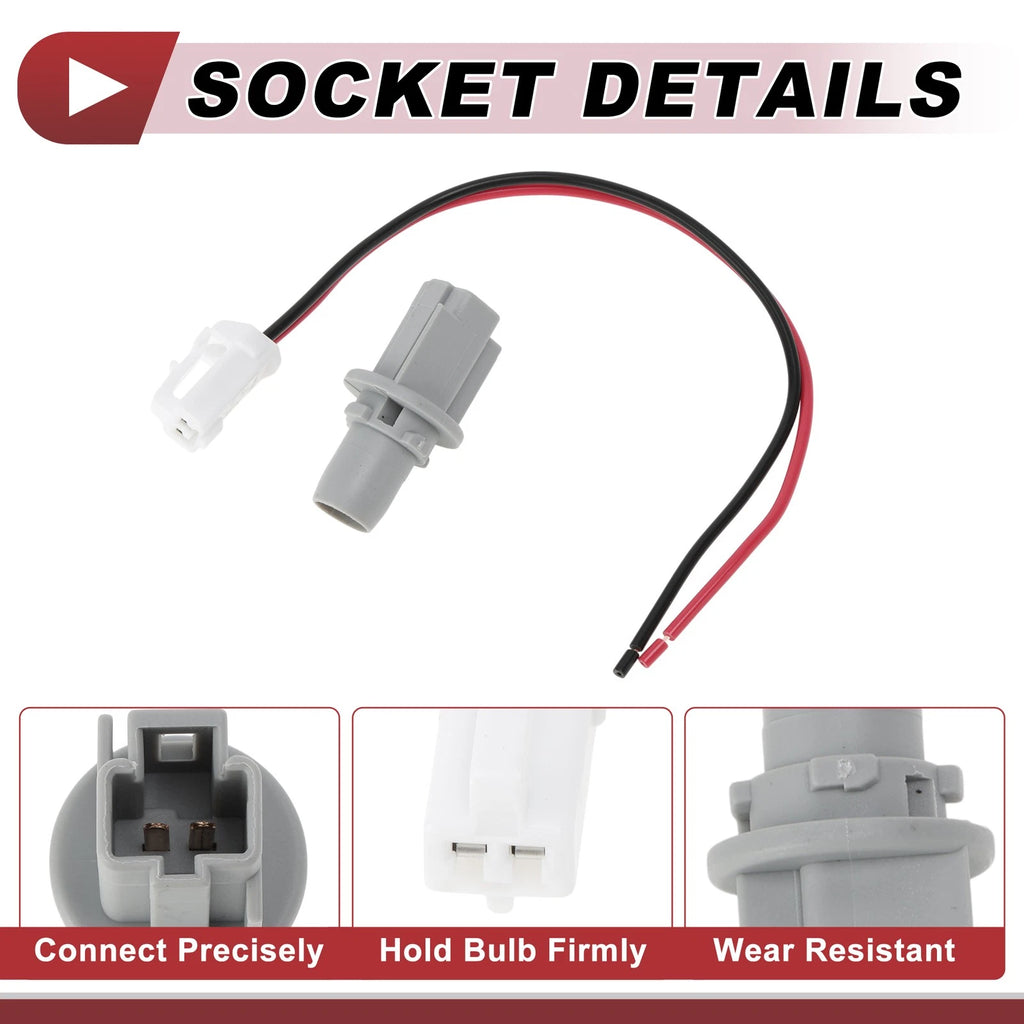 Set of 2 Backup Reverse Light Socket Wiring for Toyota Highlander (2006–2013) No. 9007560063