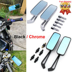 Pair of 8mm 10mm Rear View Side Mirrors for Scooter Motorcycle
