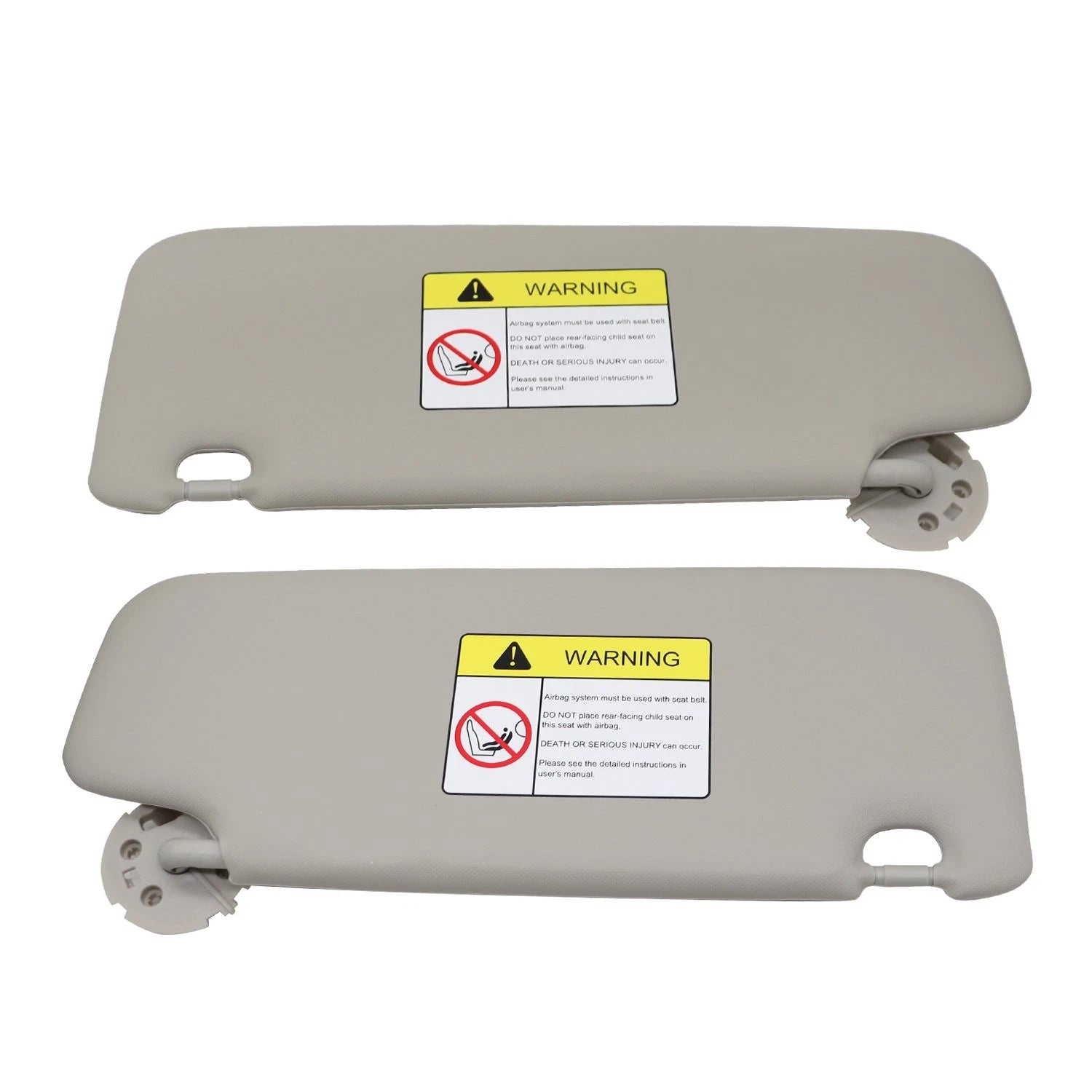 Pair Sun Visor with Mirror for Chevy Cruze (2011–2016) Left+Right Gray Titanium
