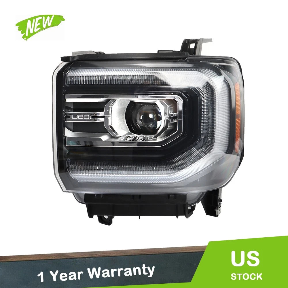 Full LED Projector Headlight for GMC Sierra 1500 (2016–2018) Left