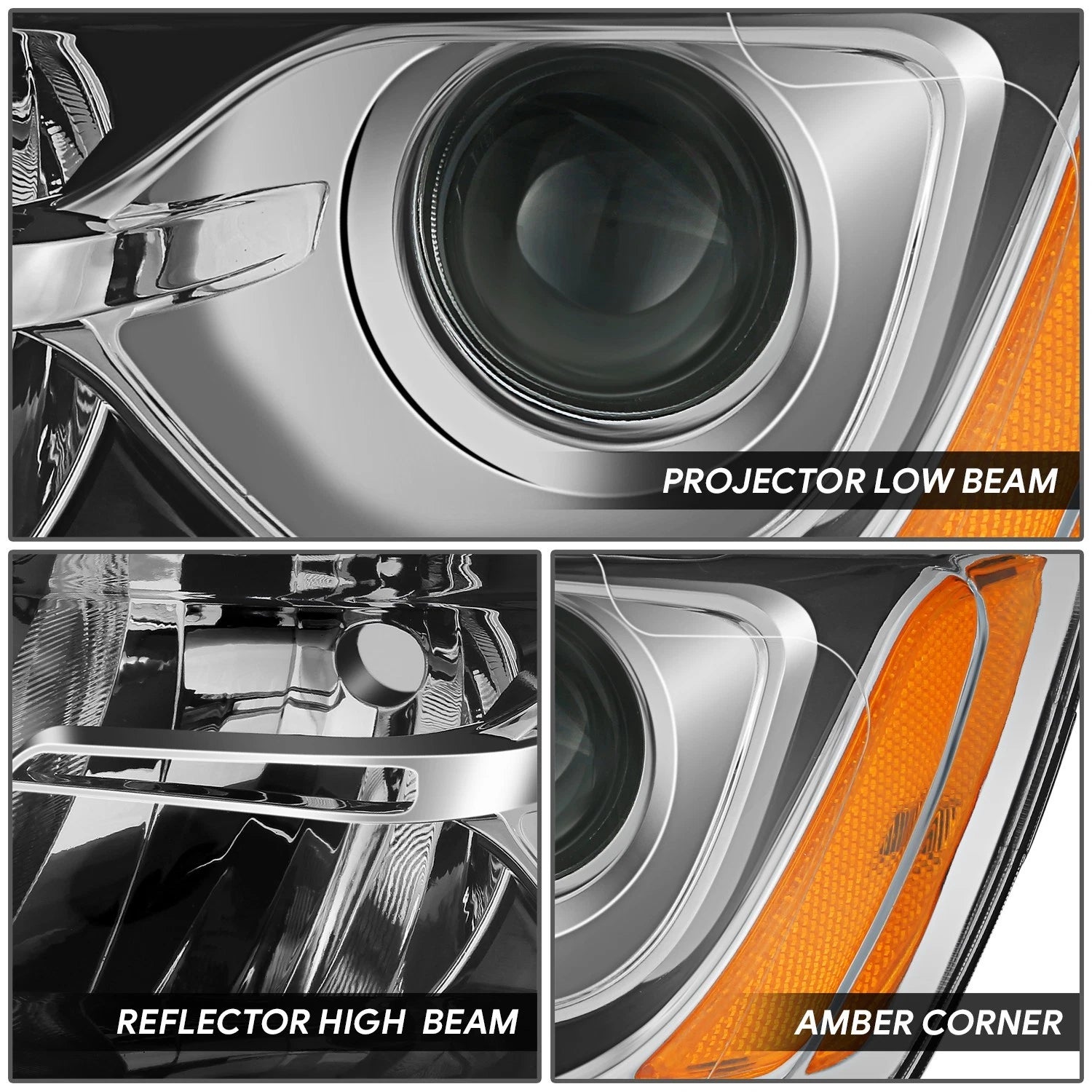 Driver Left Projector Headlight Lamp for Jeep Grand Cherokee (2014–2016)
