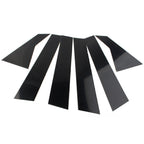 Set of 6 Door Trim Cover Kit Black Pillar Posts for Honda Civic (2016–2020)