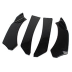 Front Bumper Lip Chin Spoiler Splitter for Universal Cars (Glossy Black)