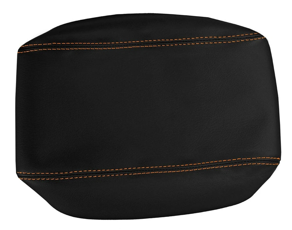Leather Console Lid Armrest Cover for Lexus SC300 SC400 (1992–2000) Orange Stitch