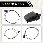 Hood Latch Release Cable for Dodge Ram 1500 2500 3500 (2009-2018)