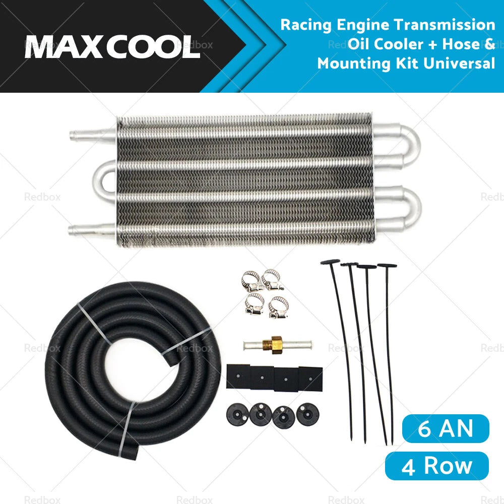 4 Row Transmission Oil Cooler Radiator Kit for Chevy GMC (Universal)