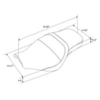 Driver Passenger Seat for BMW R18 B & R18 Transcontinental (2020–2024)