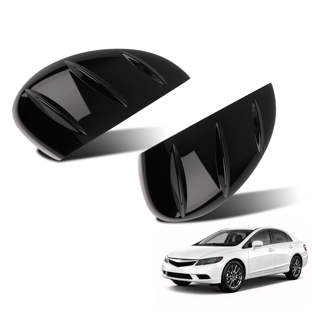 Front Side Mirror Cover Caps for Honda Civic (2022–2023) Gloss Black