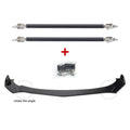 Front Bumper Lip Splitter Spoiler + Strut Rods for Honda Accord Civic
