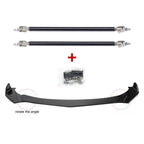 Front Bumper Lip Splitter Spoiler + Strut Rods for Honda Accord Civic