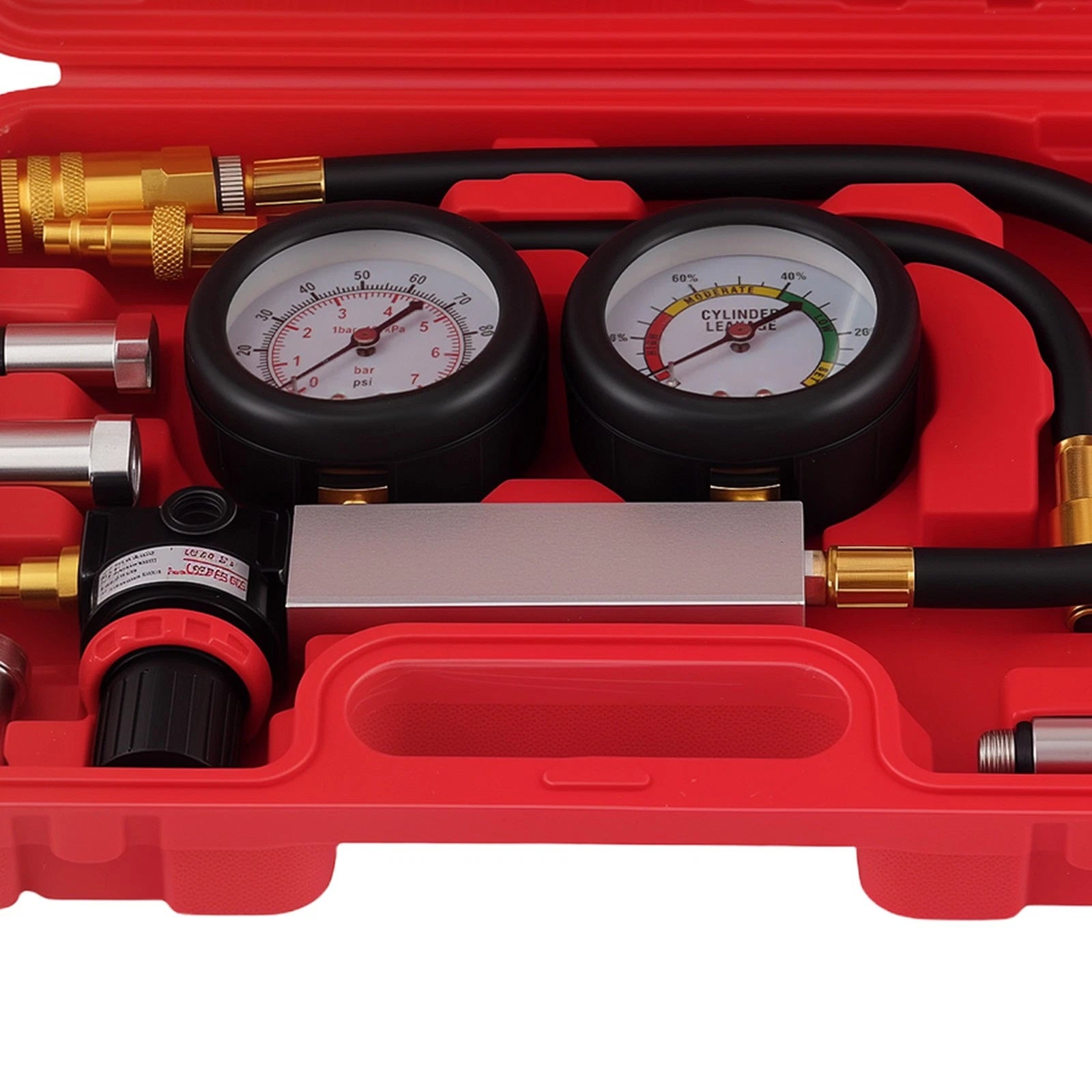 Cylinder Leak Down Tester Kit for Automotive Diagnostics