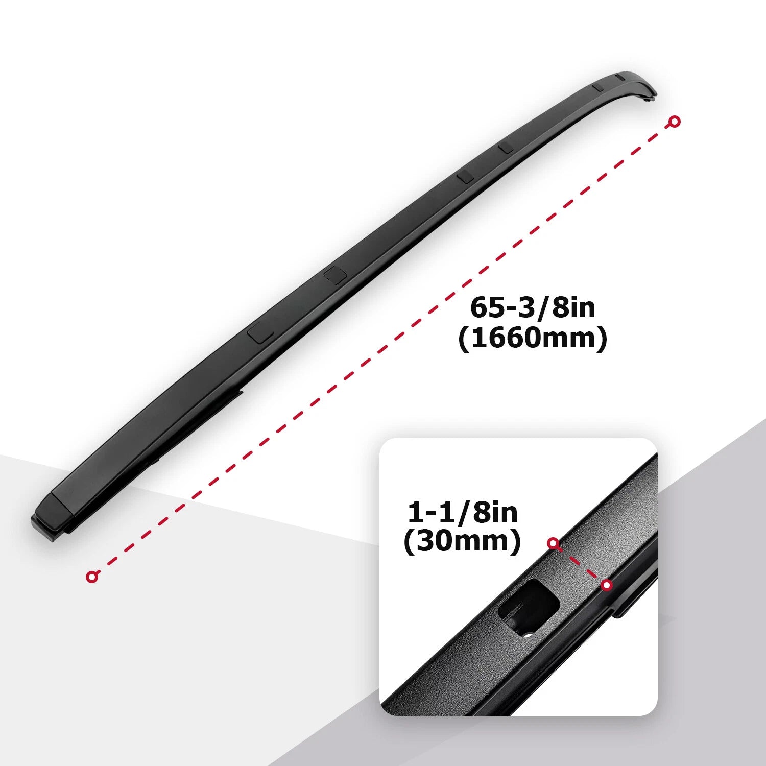 Set of 2 Roof Rack Side Rails for Mazda CX-5 (2017–2024)