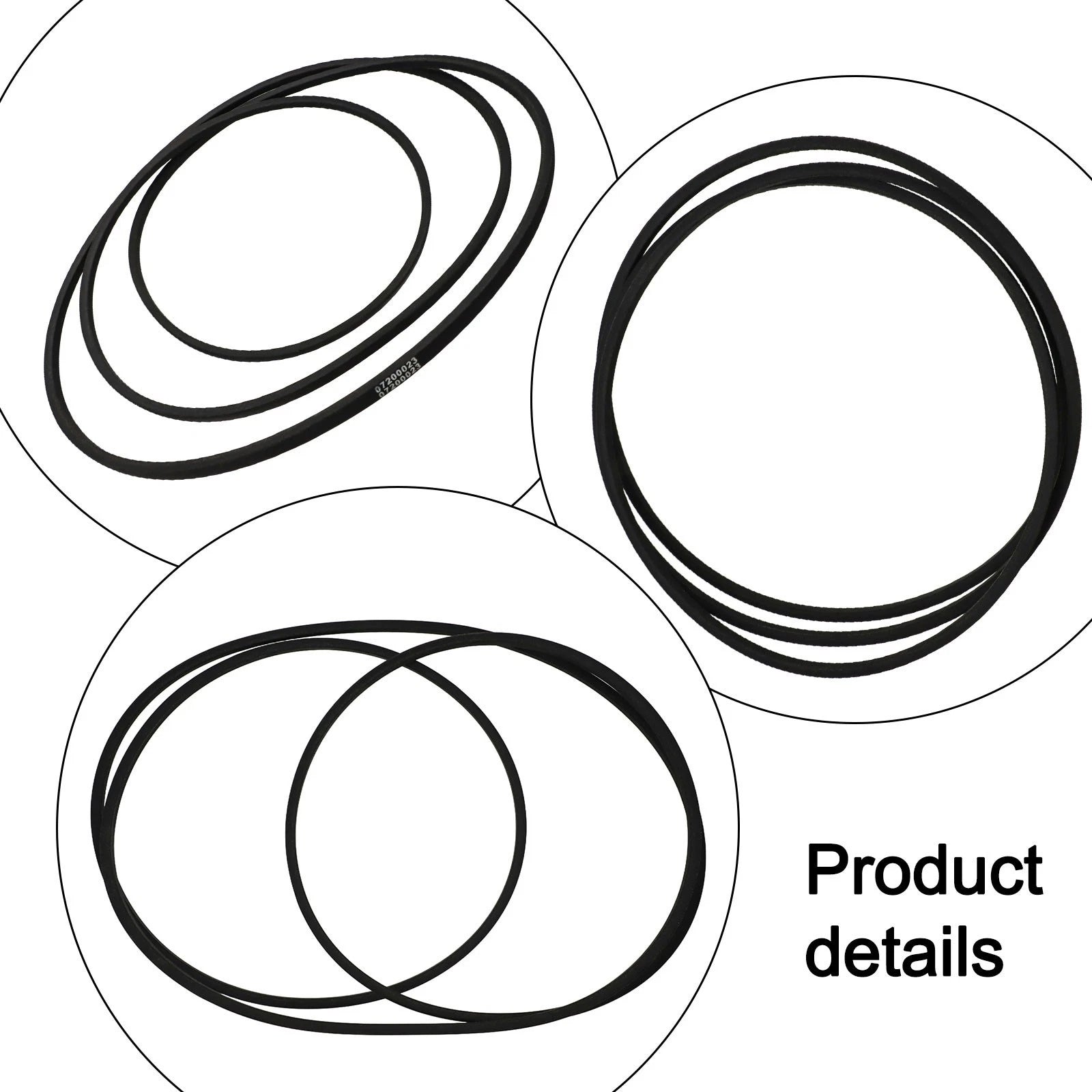 Heavy Duty Rubber Belt for Lawn Mower (52 Inch)