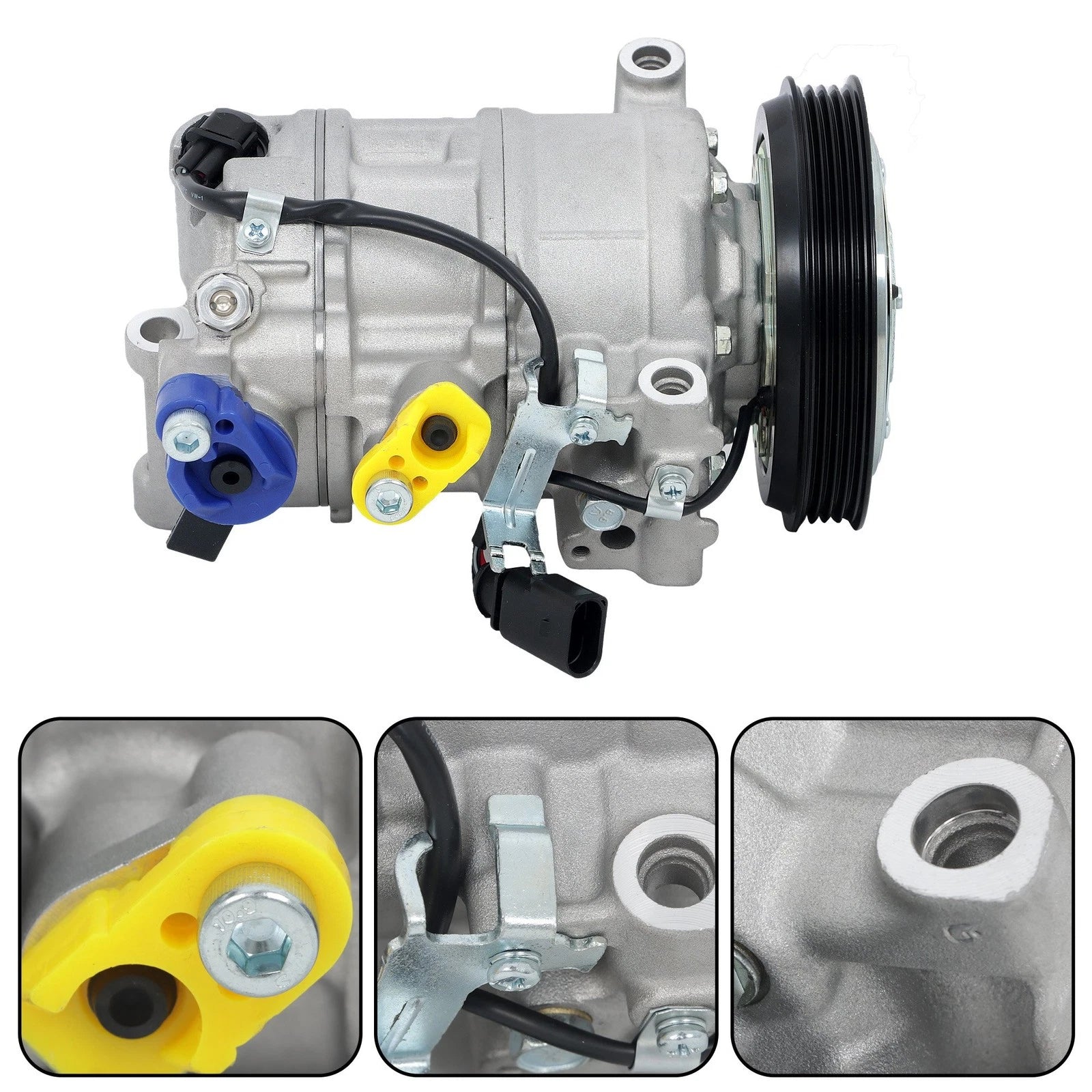 AC Compressor for Porsche Cayenne Panamera Audi Q7 Q8 (2017–2023)