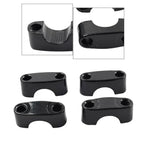 Black 22mm 7/8" Handlebar Mount Clamp Riser for Dirt Pit Bike ATV