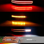 Sequential LED Rear Fog Tail Lights for Nissan 350Z (2003–2009)
