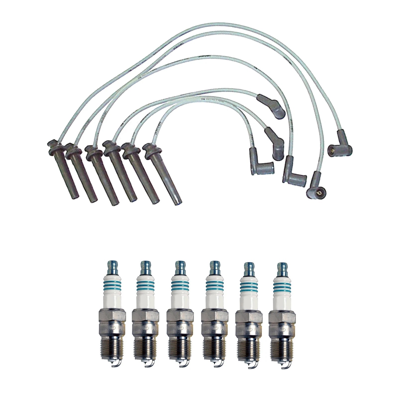Denso Wire Set & 6 Iridium Power Spark Plugs for Ford Mercury 3.0L (1990–2000)