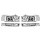 Headlights Bumper Lamps for GMC Sierra 1500, Yukon XL (1999-2007)